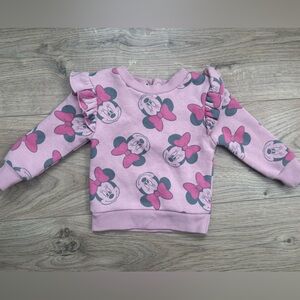 Joe Fresh Disney Minnie Mouse Baby Sweater Pink | 0–3 Months